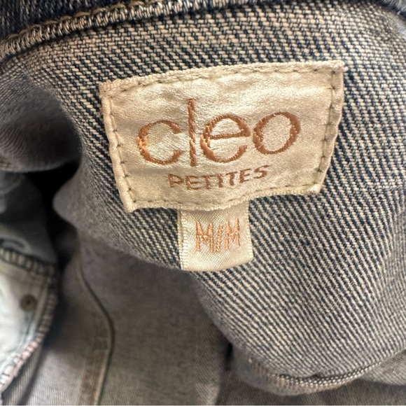 Cleo Petites Zipper Detail Jean Jacket size M - Picture 3 of 5